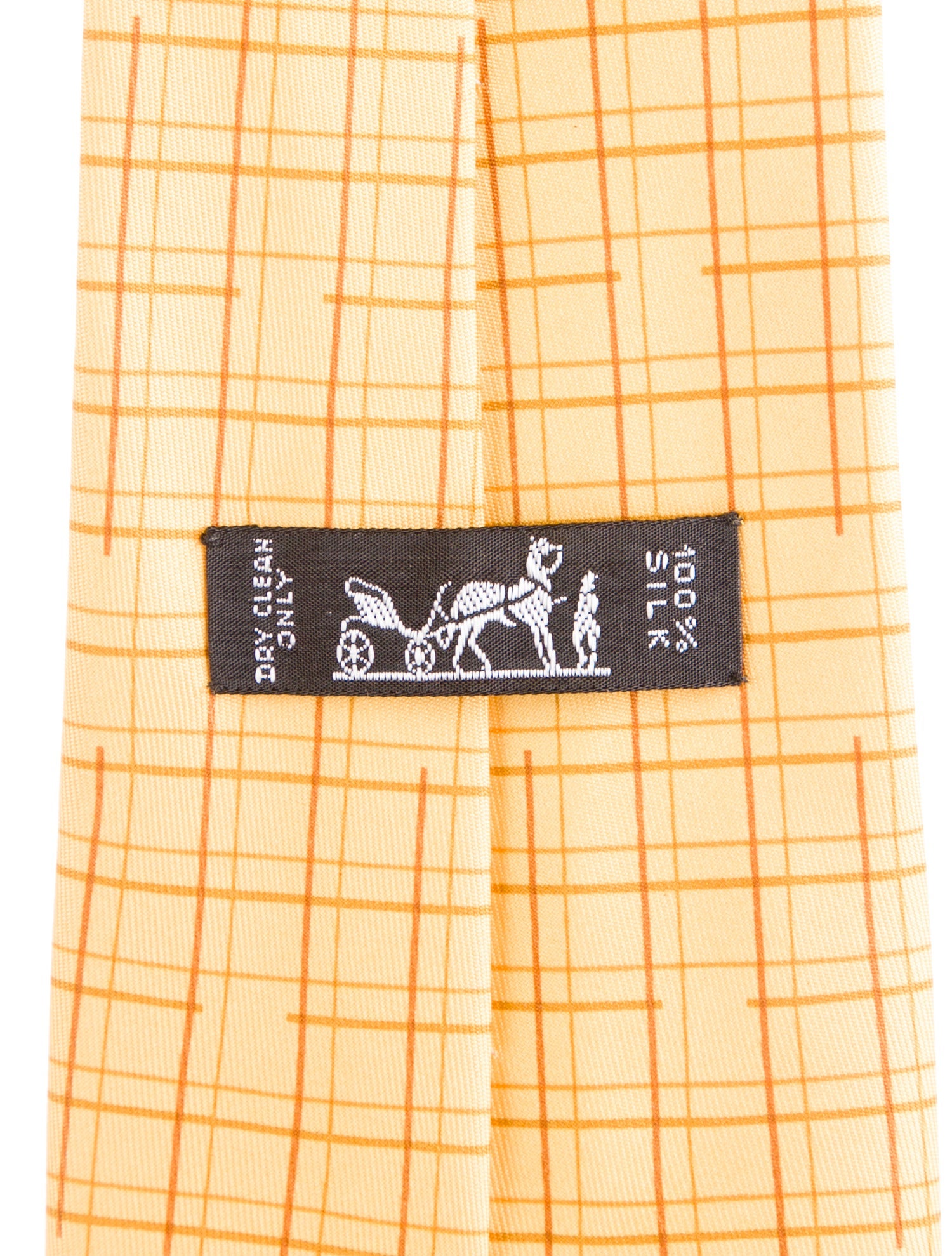 Hermès pattern silk tie