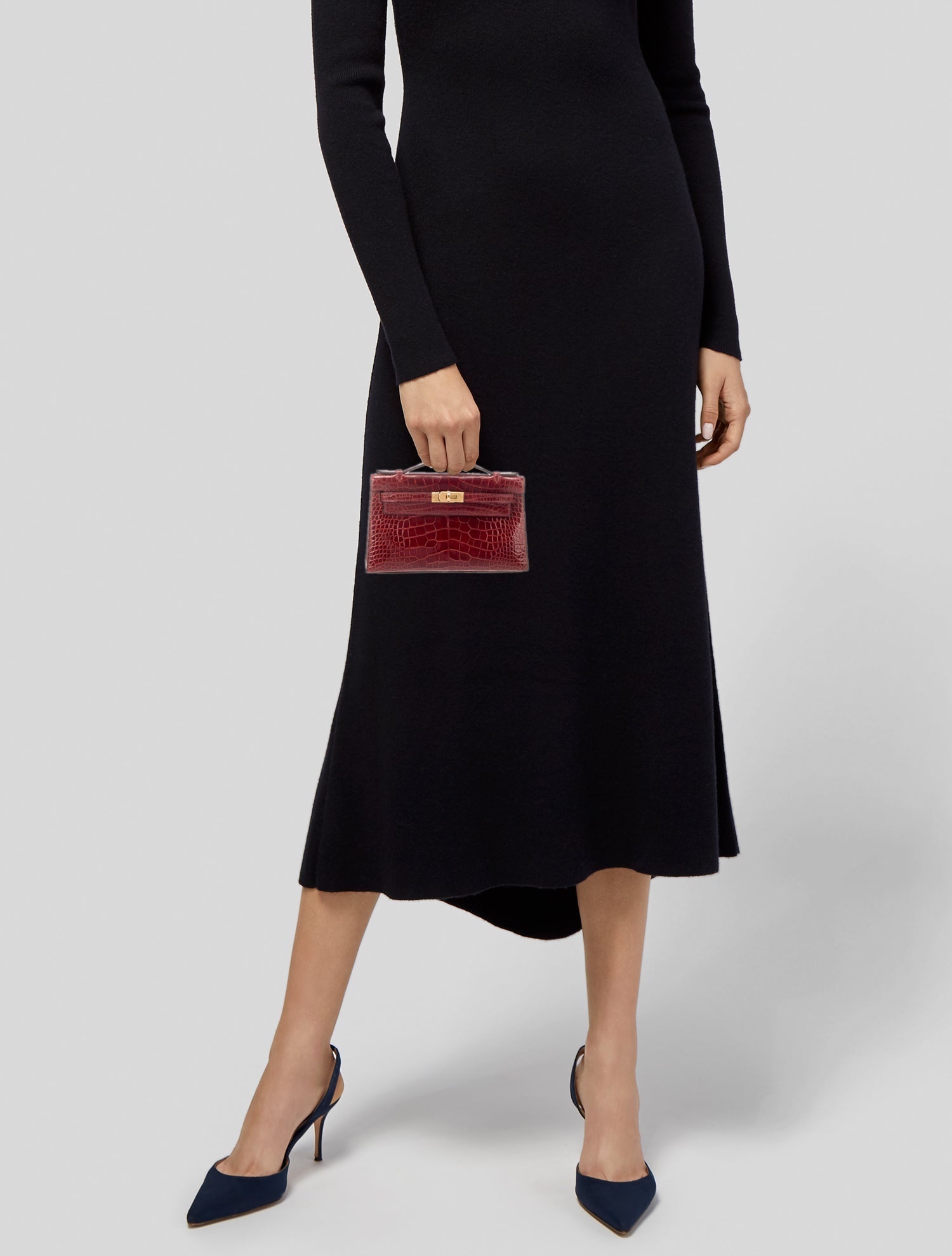 Hermès Shiny Alligator Kelly Pochette