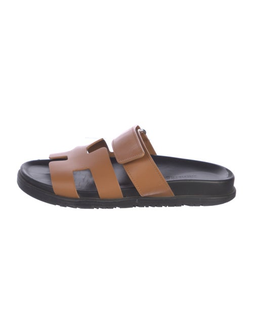 Hermès Chypre Leather Slides