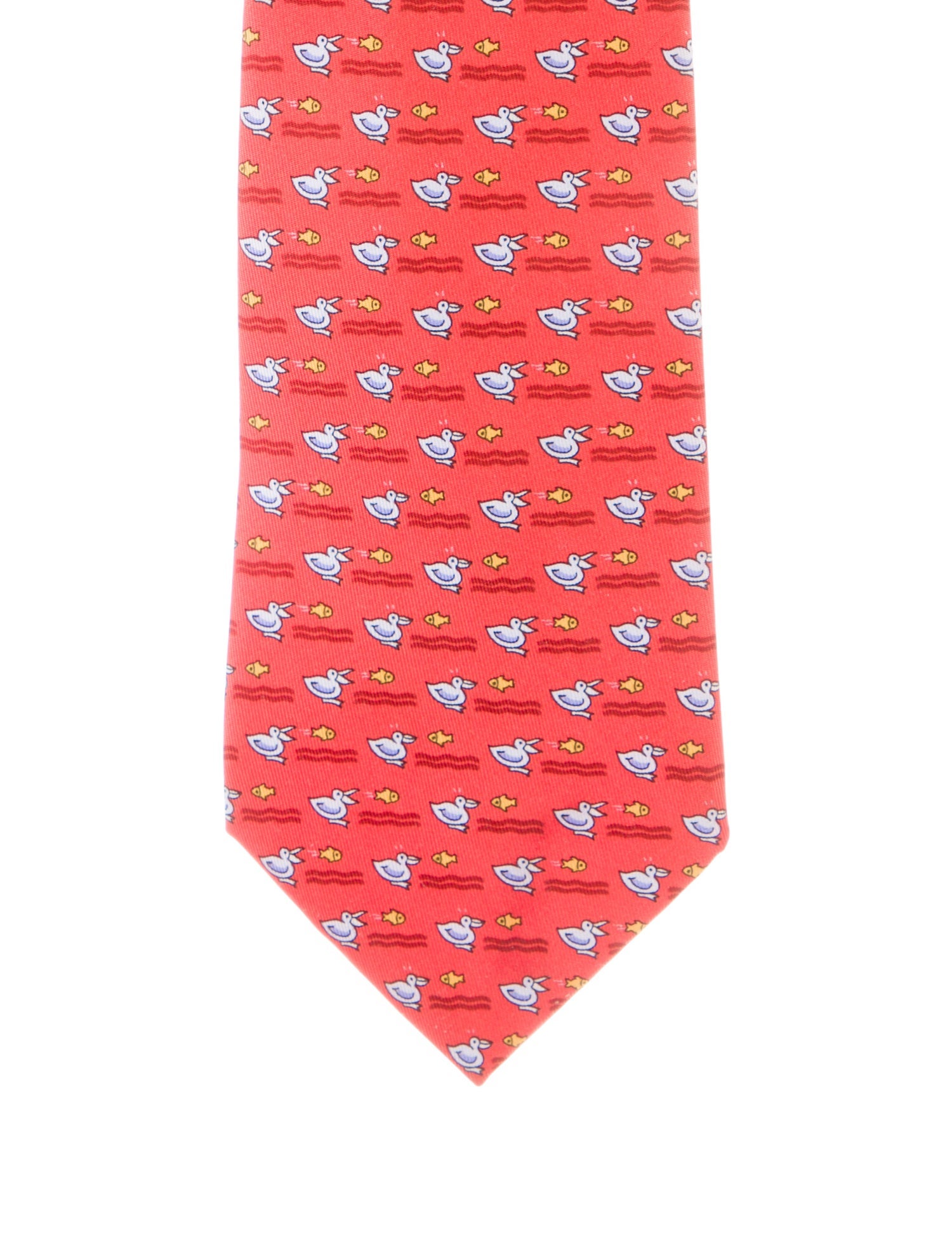 Hermès Patterned Silk Tie