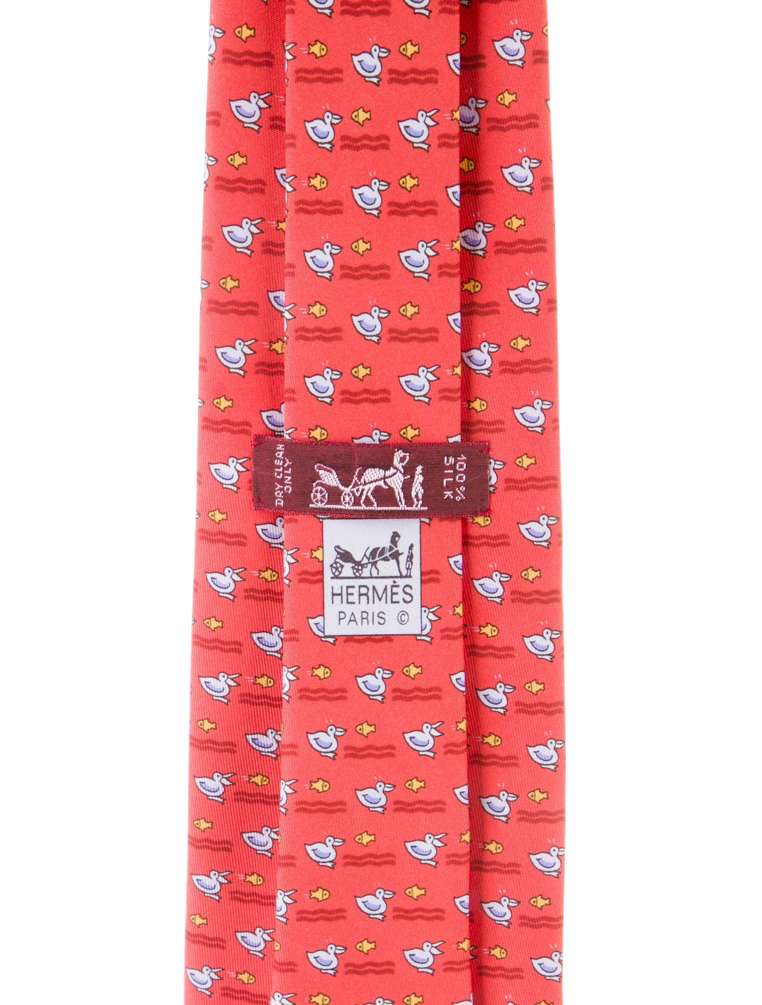 Hermès Patterned Silk Tie