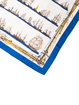 Hermès Navires d'Europe Silk Scarf