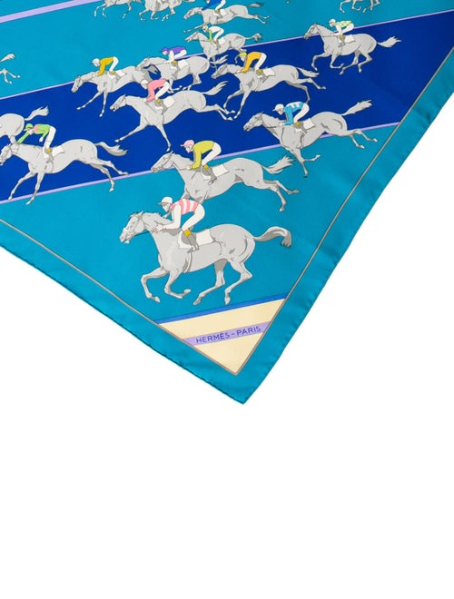 Hermès Les Courses Silk Scarf