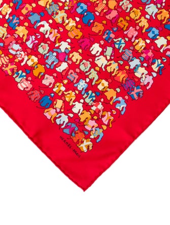Hermès Les Chevaux se Rendent au Départ Silk Scarf