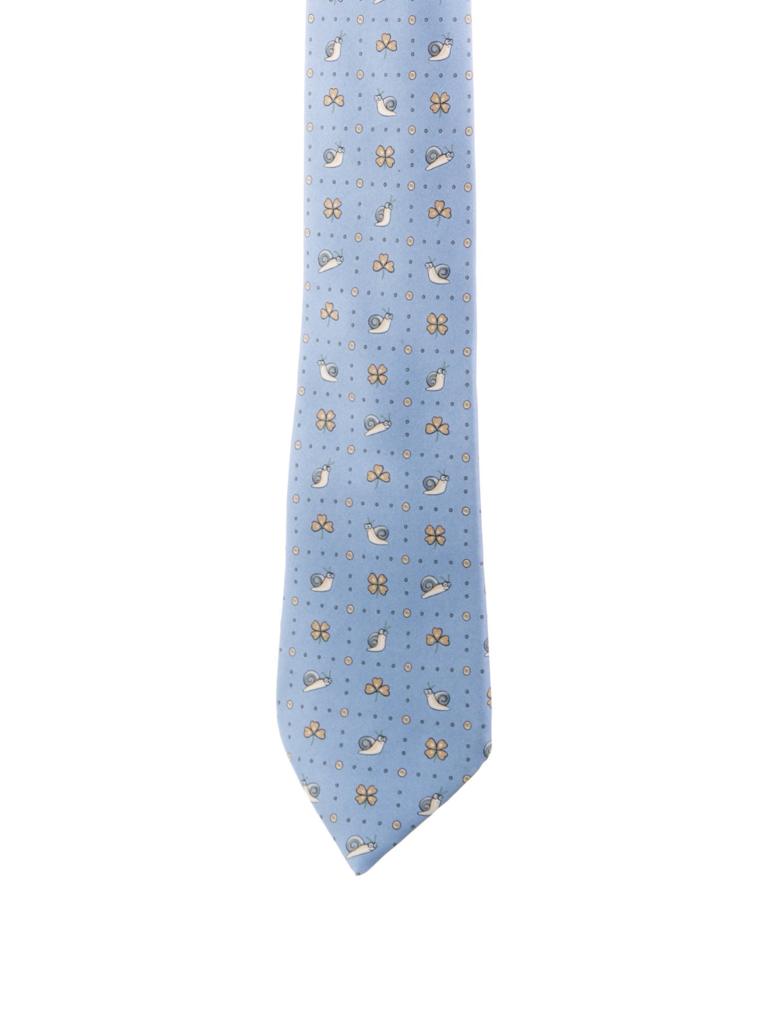 Hermès Patterned Silk Tie