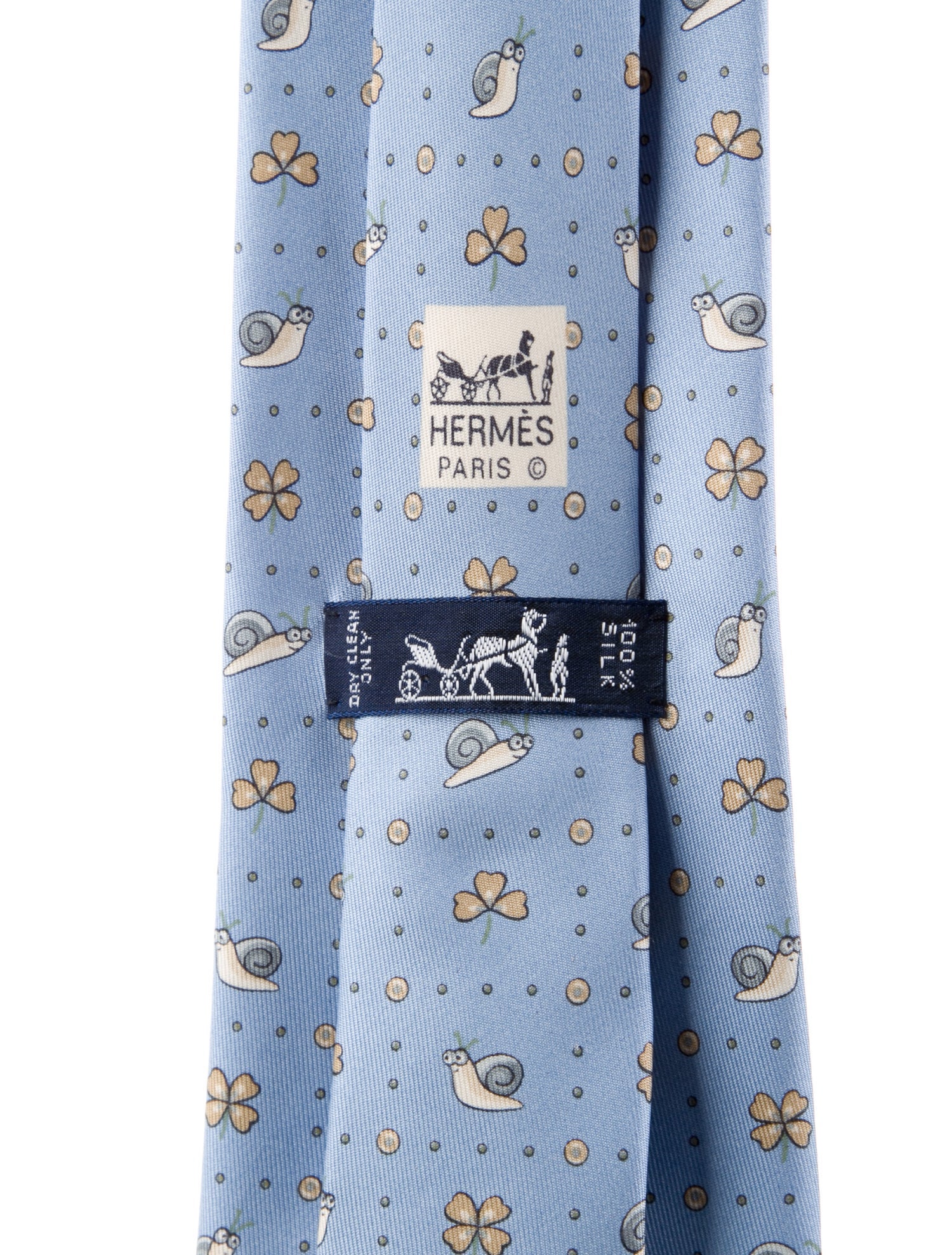Hermès Patterned Silk Tie