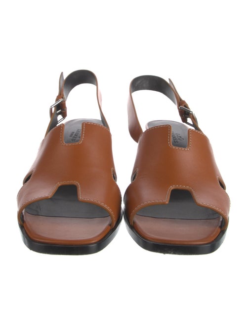 Hermès Leather Slingback Sandals