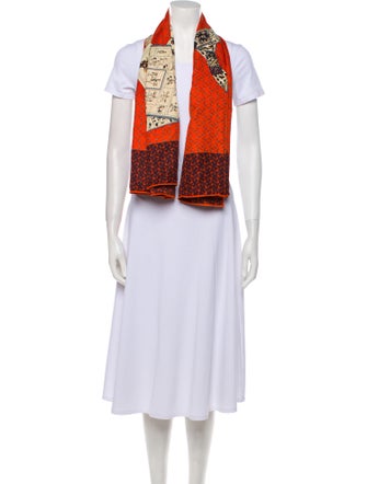 Hermès A Cheval Sur Mon Carré Silk Shawl