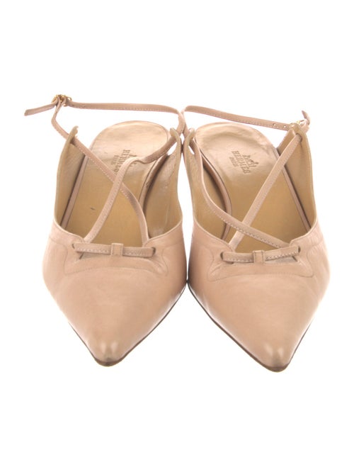 Hermès Leather Slingback Pumps