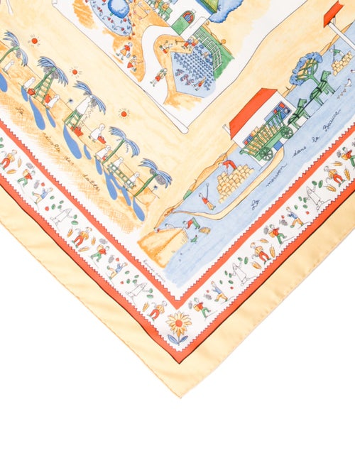 Hermès Retour À La Terre Silk Scarf