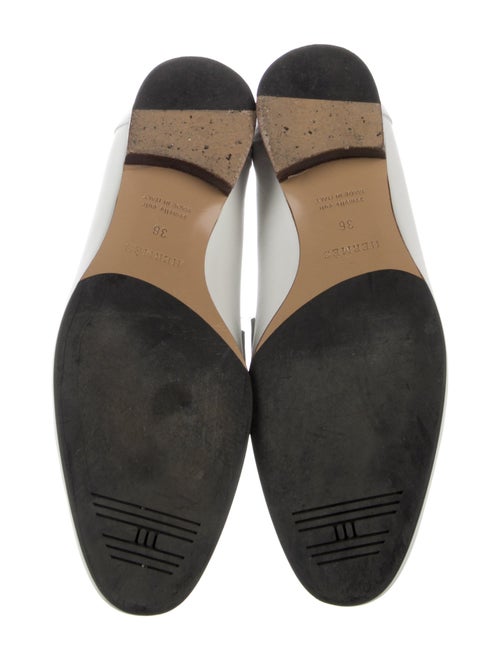 Hermès H Logo Leather Loafers