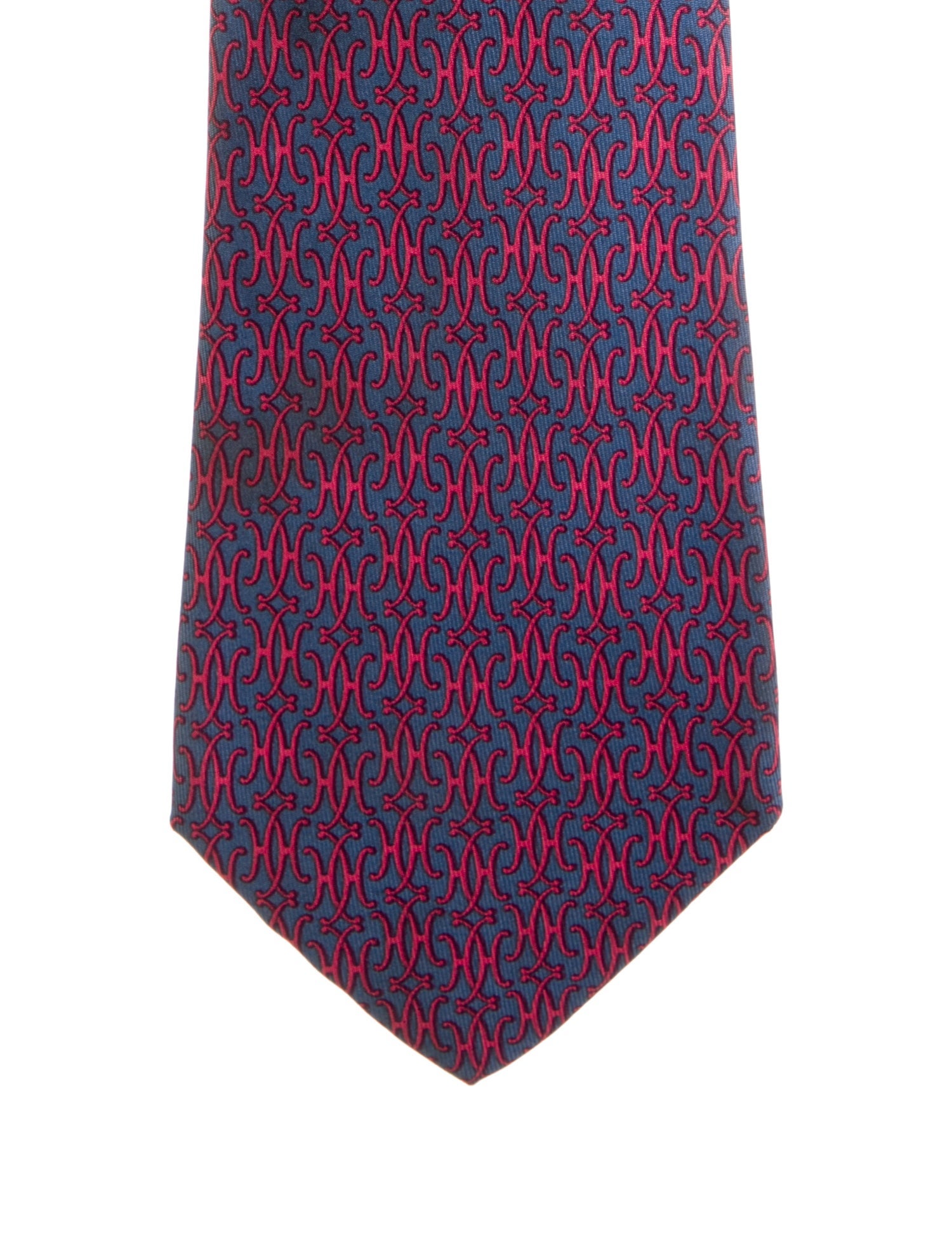 Hermès Patterned Silk Tie