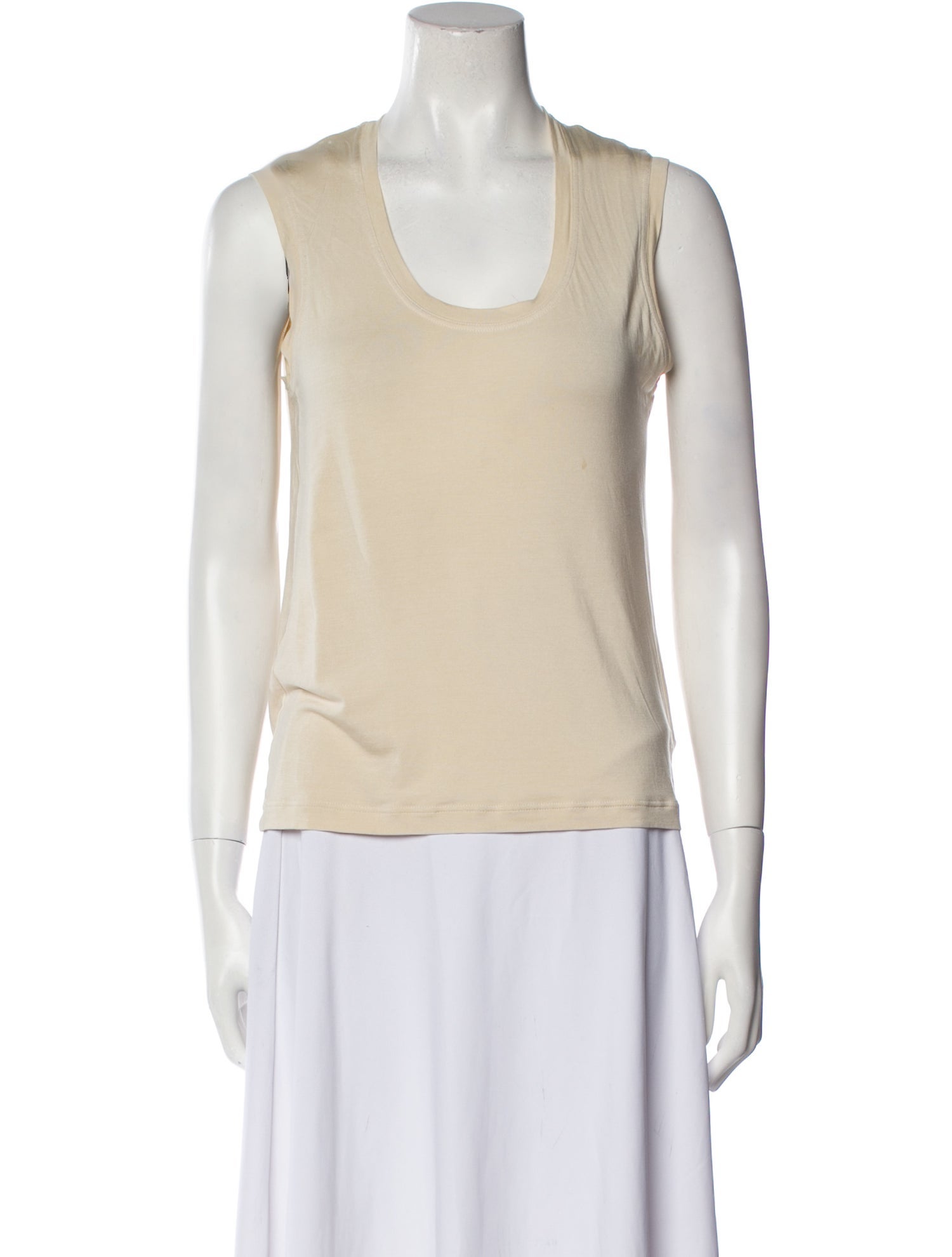 Hermès Silk Scoop Neck Top