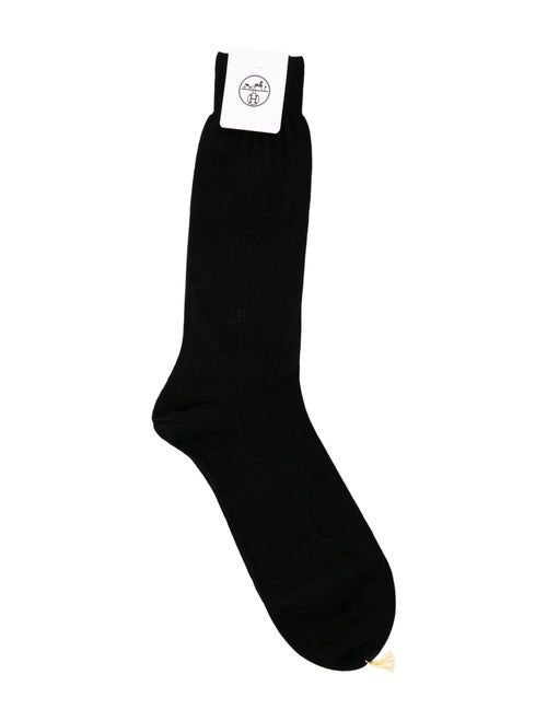 Hermès Wool H Embroidery Socks