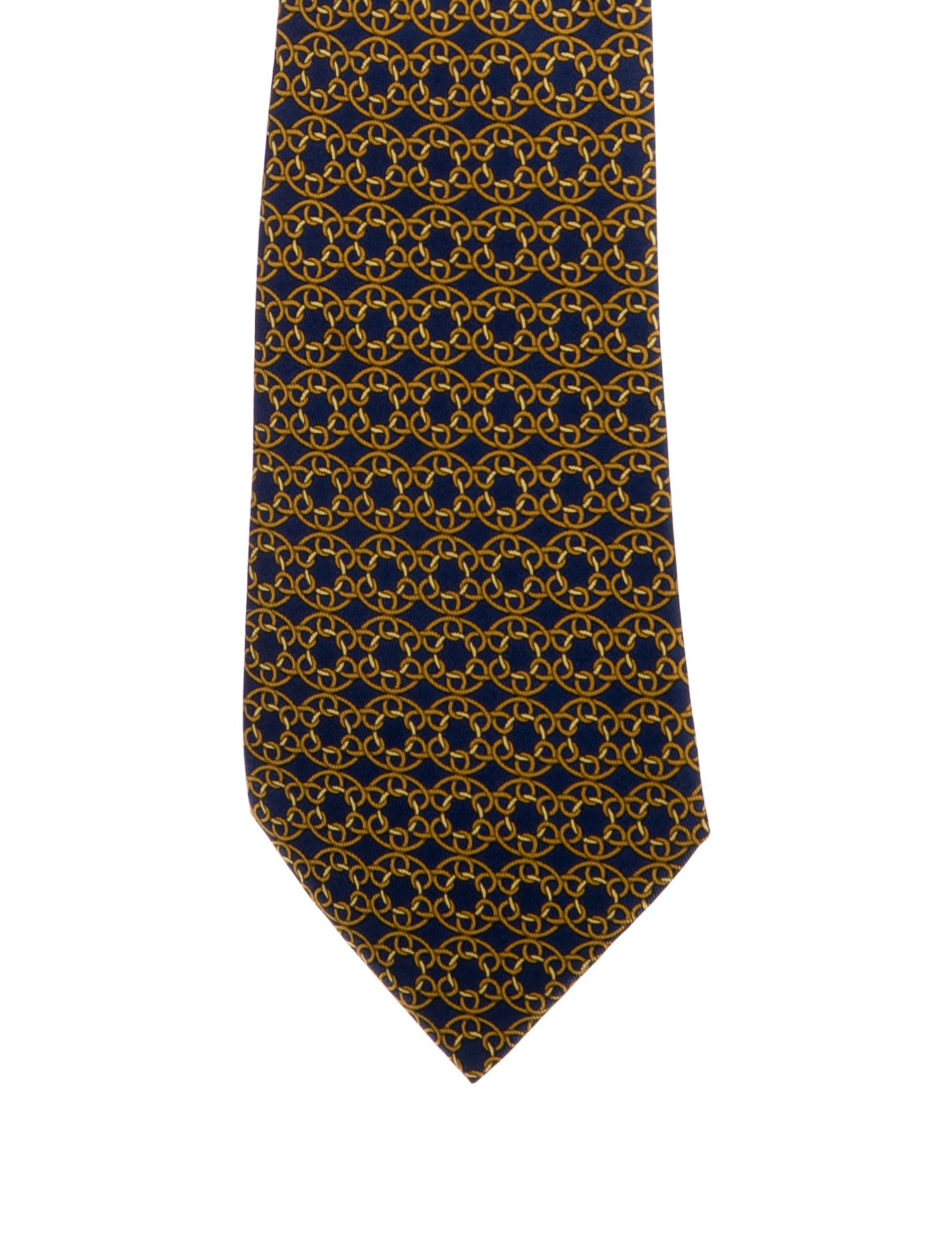 Hermès Pattern Silk Tie