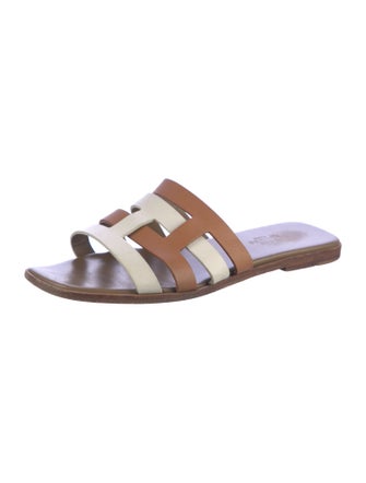 Hermès Amore Leather Slides