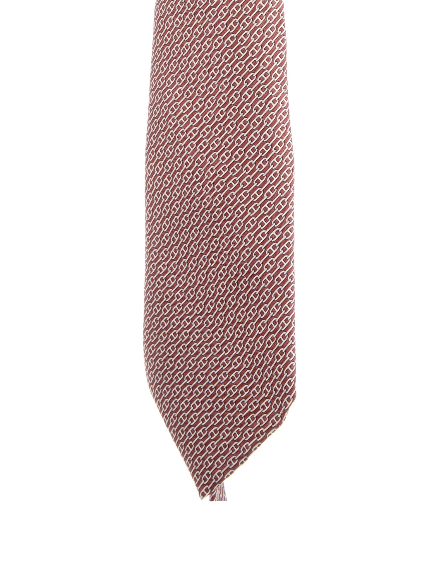 Hermès patterned silk tie