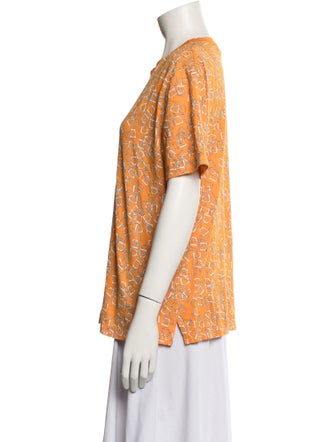 Hermès Printed Crew Neck T-Shirt