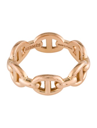 Hermès 18K Chaine d'ancre Enchainee Ring, Small model