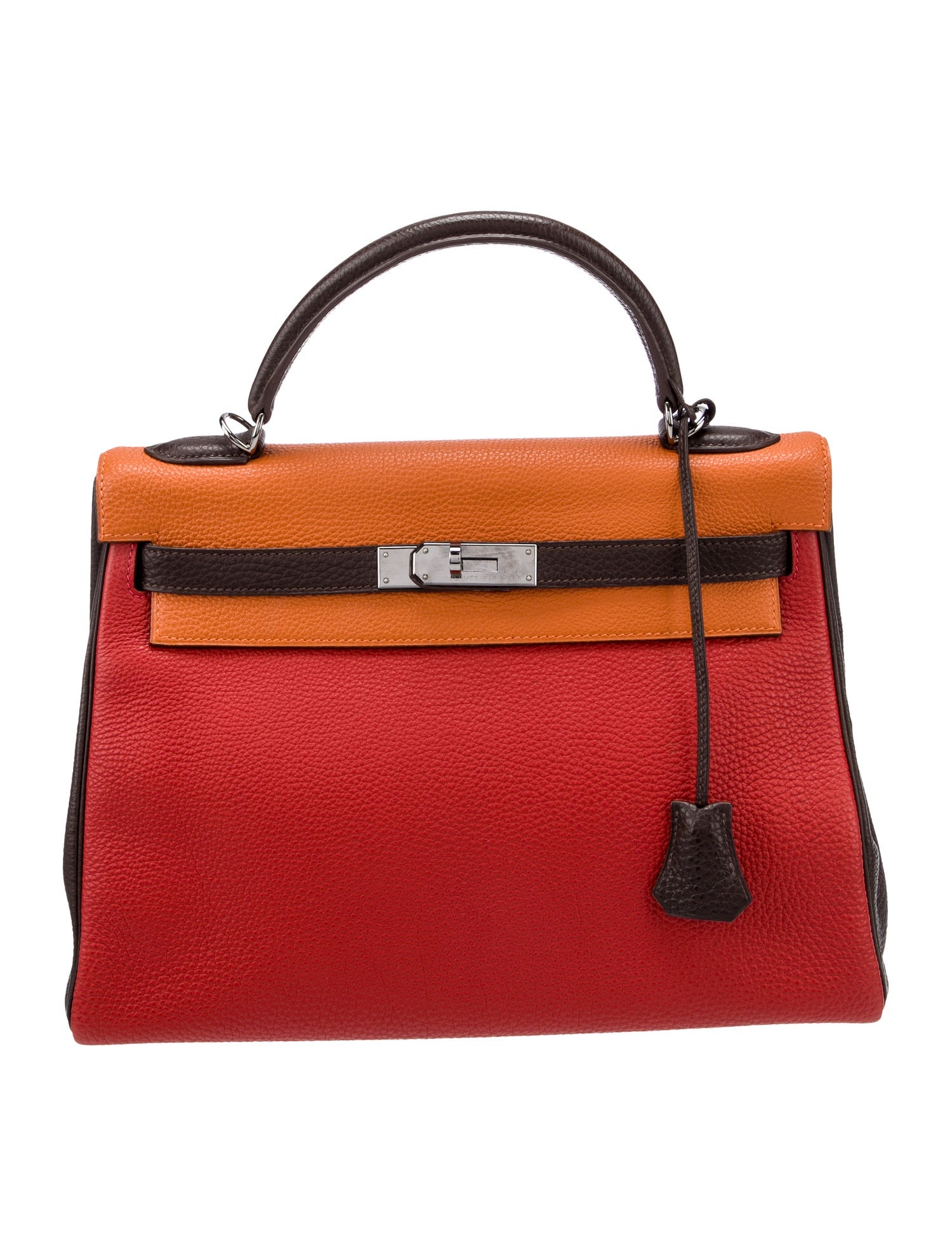 Hermès Togo Tricolor Kelly II Retourne 32
