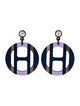 Hermès H Equipe Drop Earrings