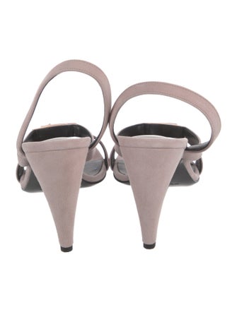 Hermès Suede Slingback Sandals