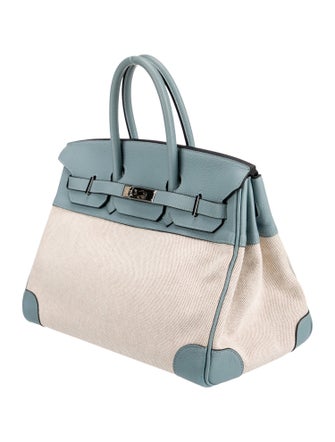 Hermès Toile H & Clemence Birkin 35
