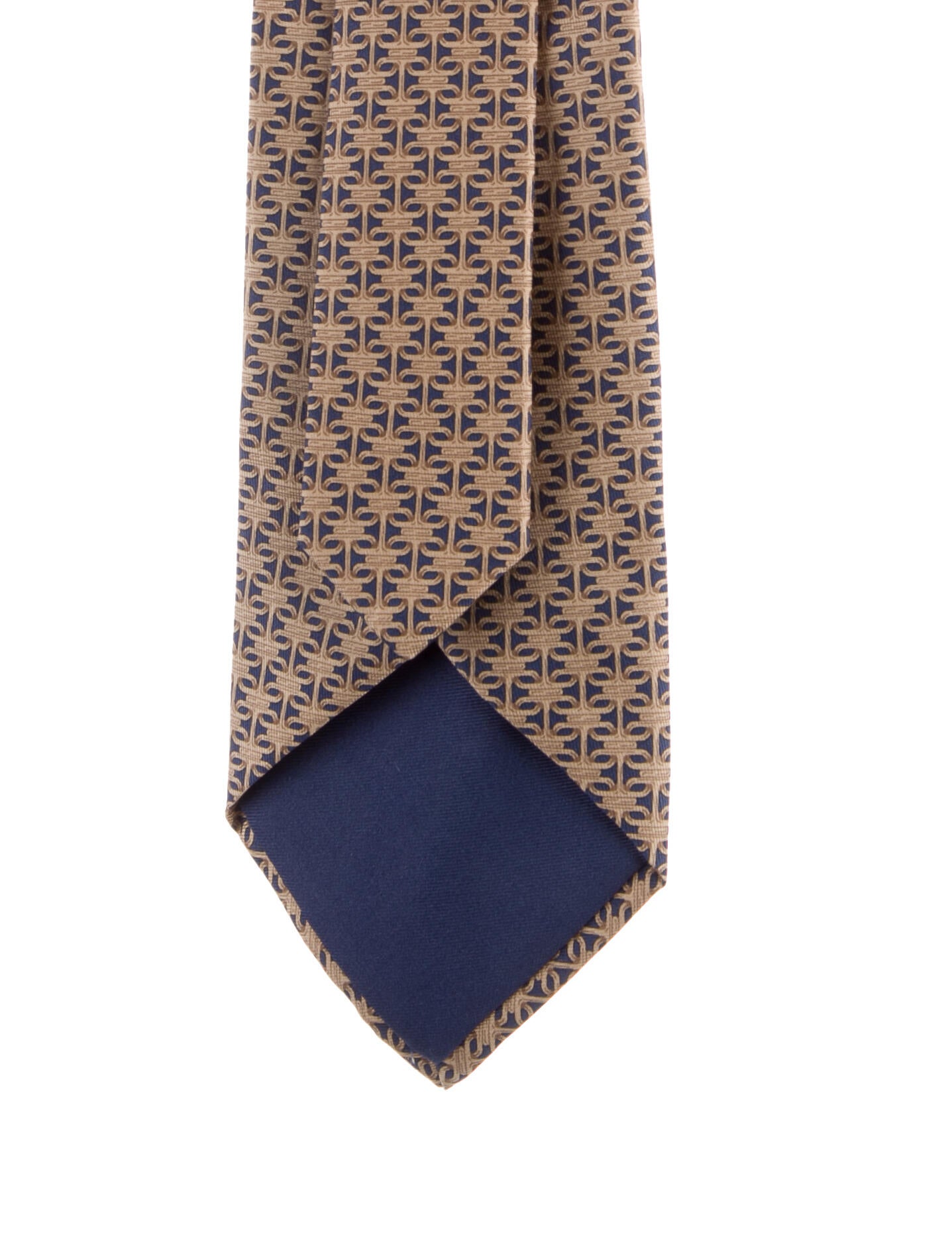 Hermès patterned silk tie