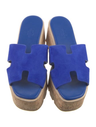 Hermès Eze 30 Suede Slides