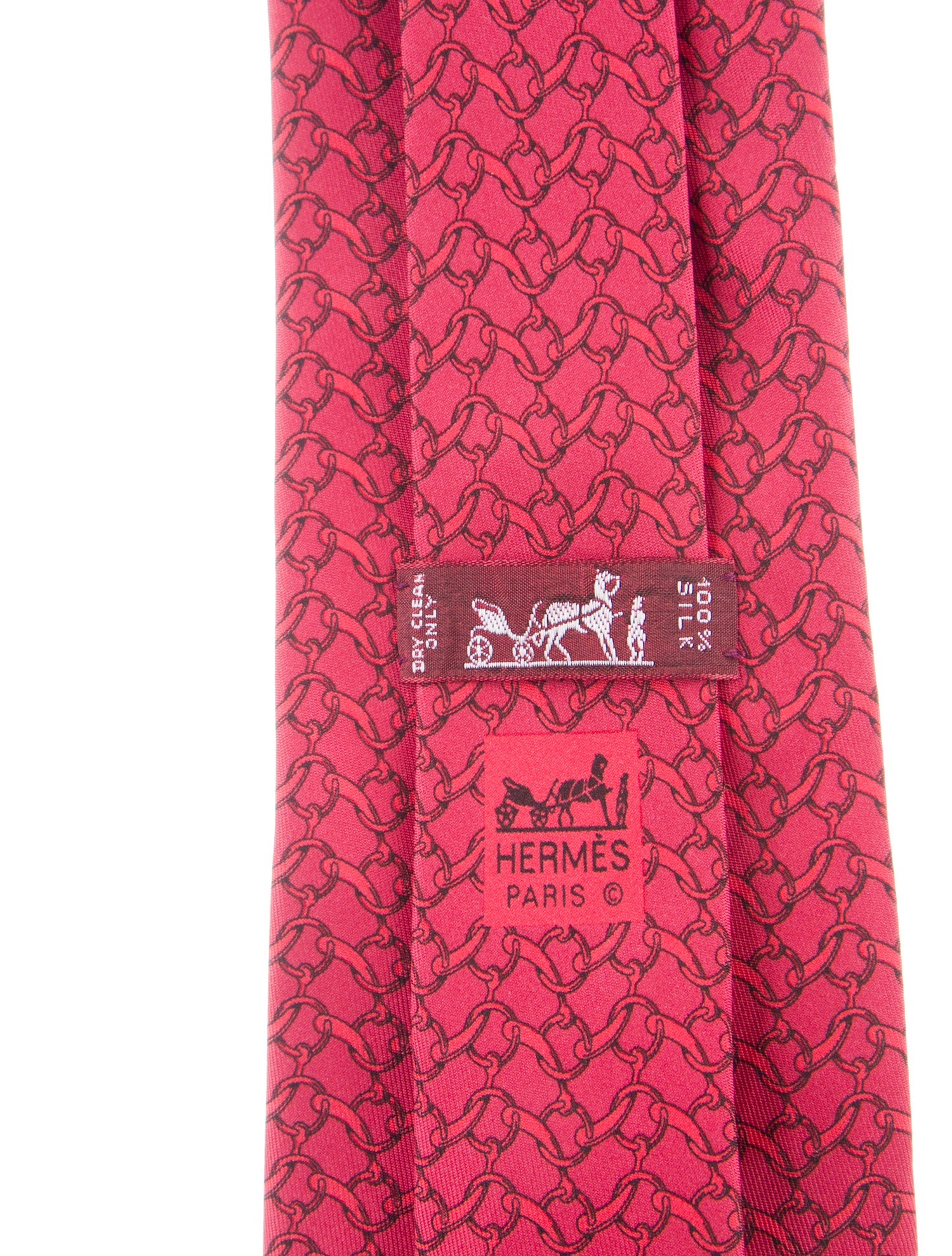 Hermès silk patterned tie