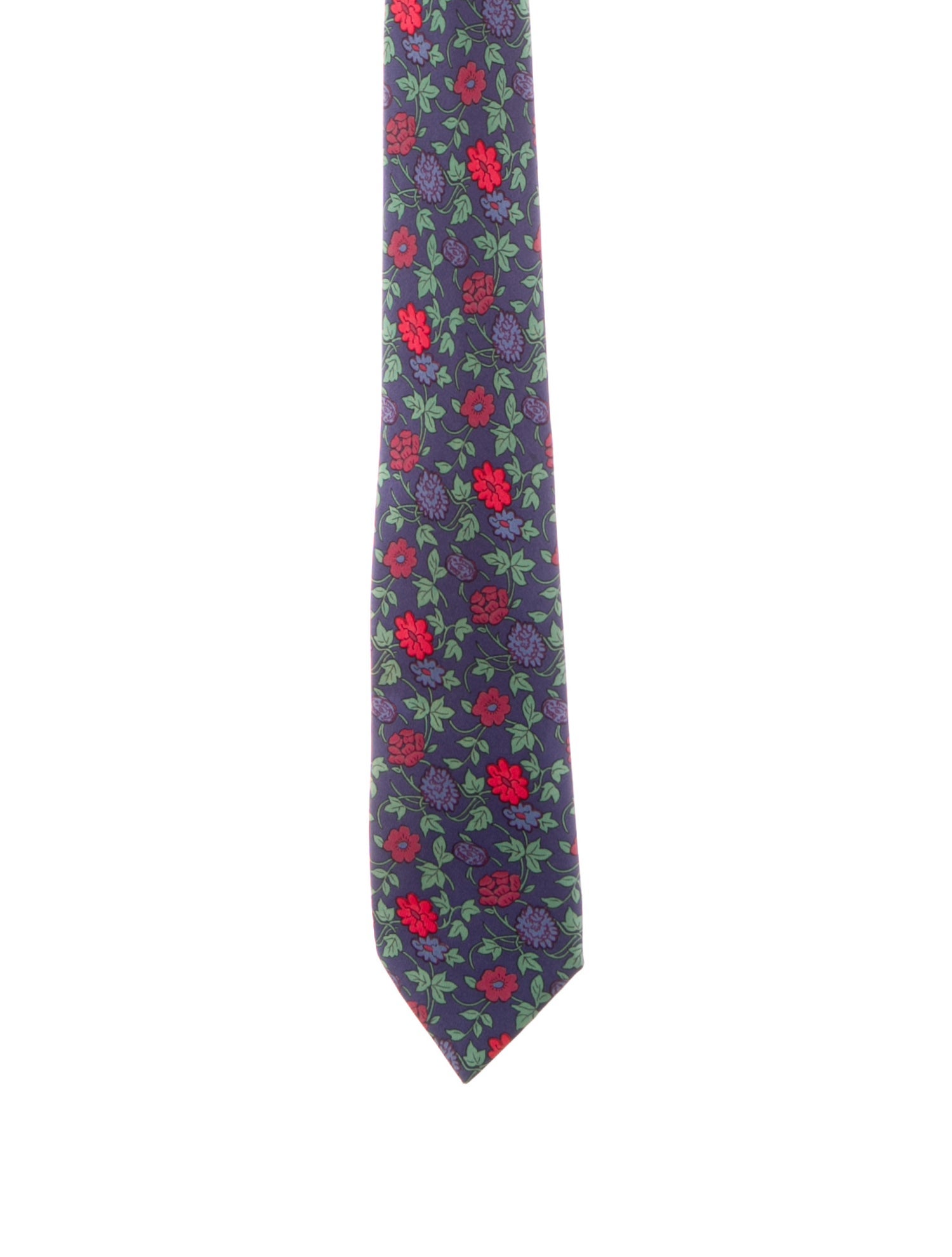 Hermès Pattern Print Silk Tie
