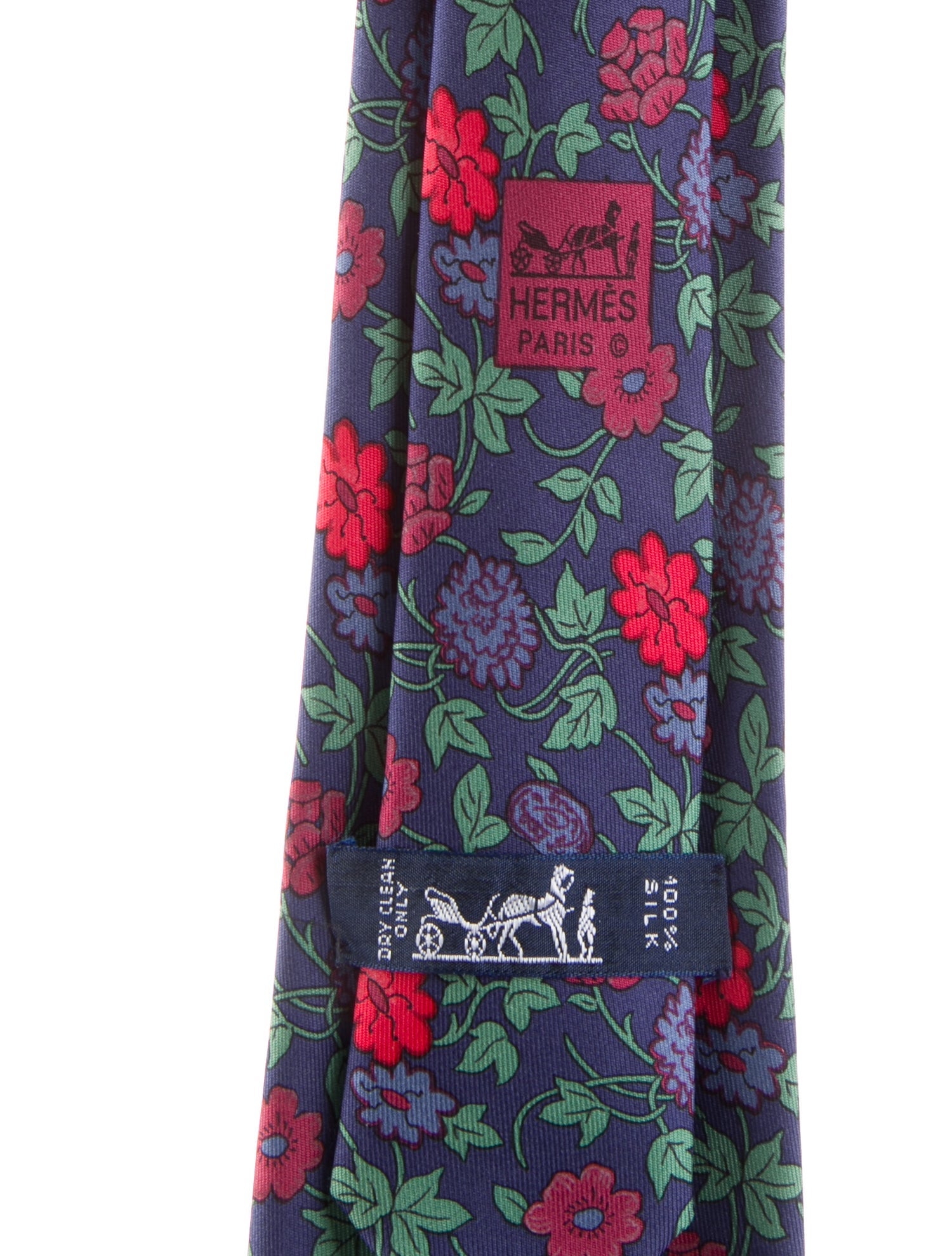 Hermès Pattern Print Silk Tie