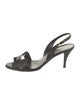 Hermès Night 70 Lizard Slingback Sandals