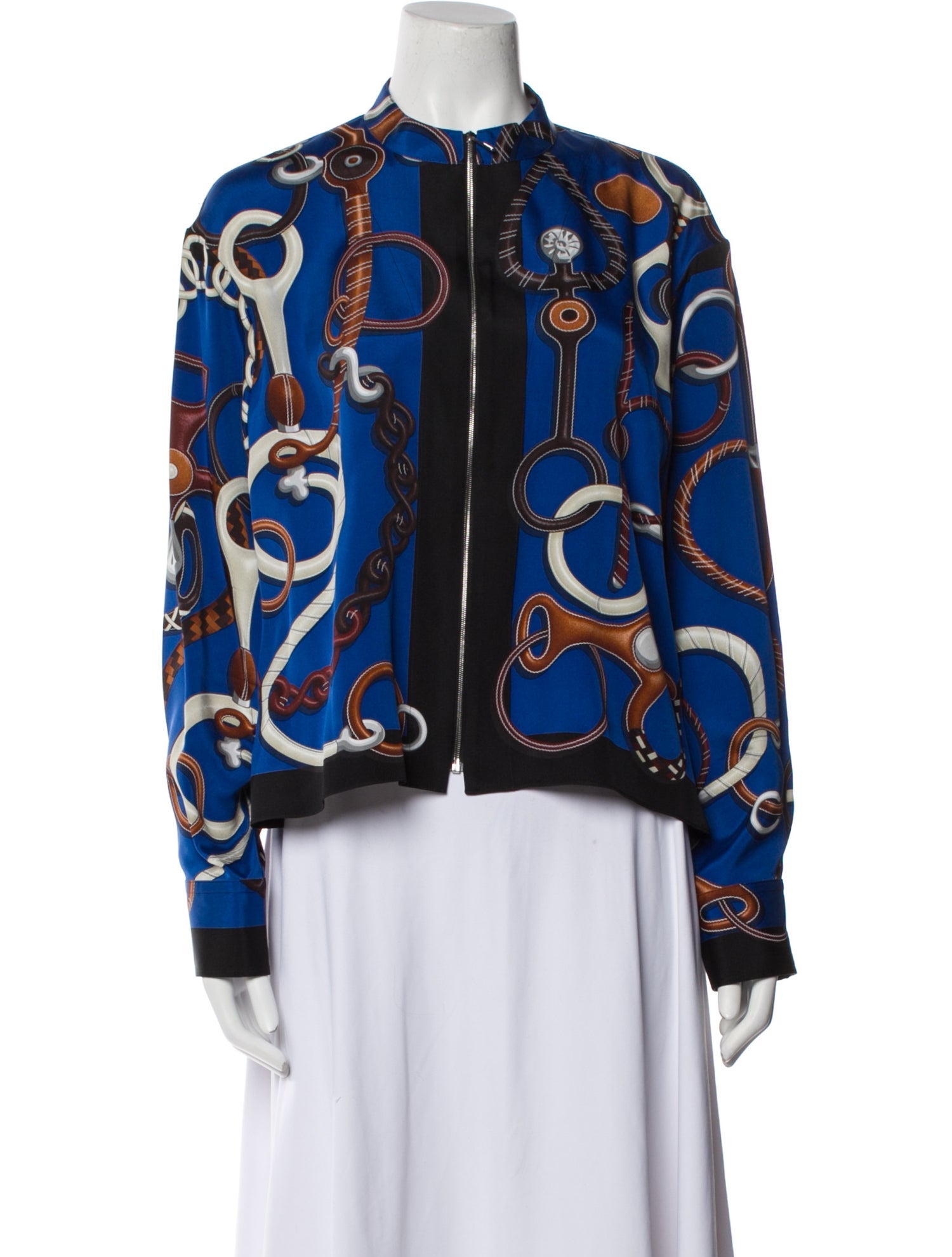 Hermès Silk Printed Jacket