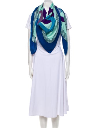 Hermès Circuit 24 Faubourg Cashmere Shawl