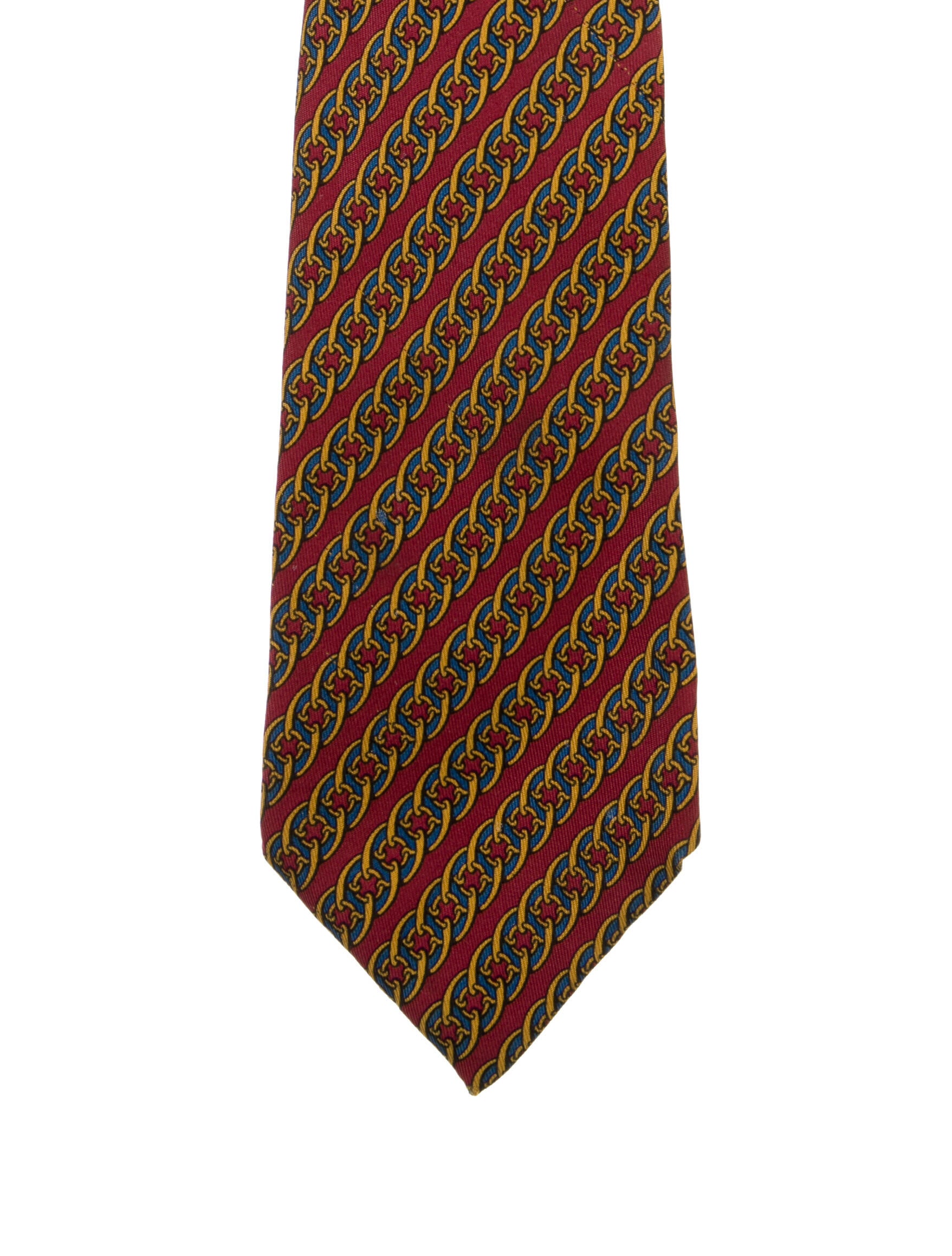 Hermès silk patterned tie