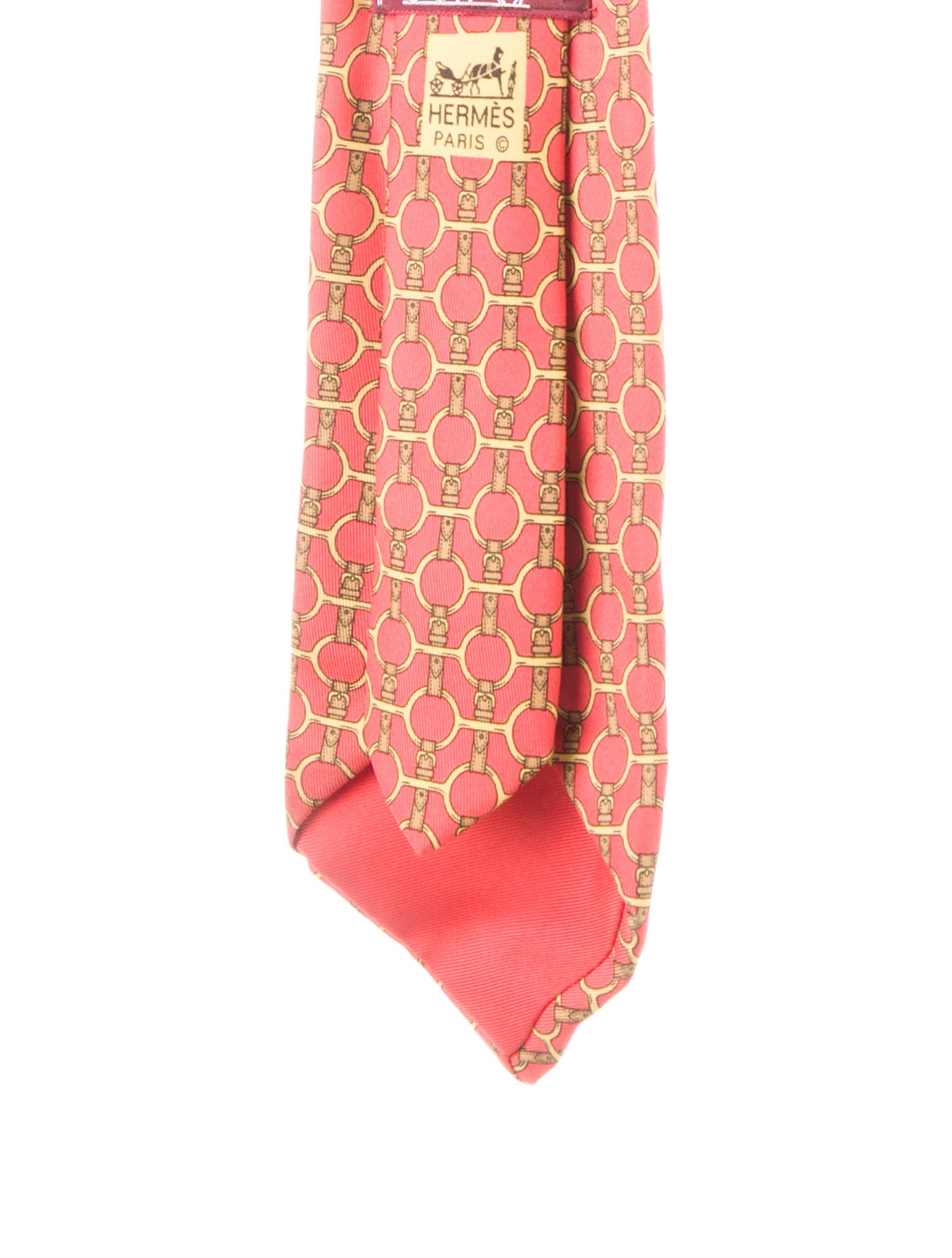 Hermès silk patterned tie