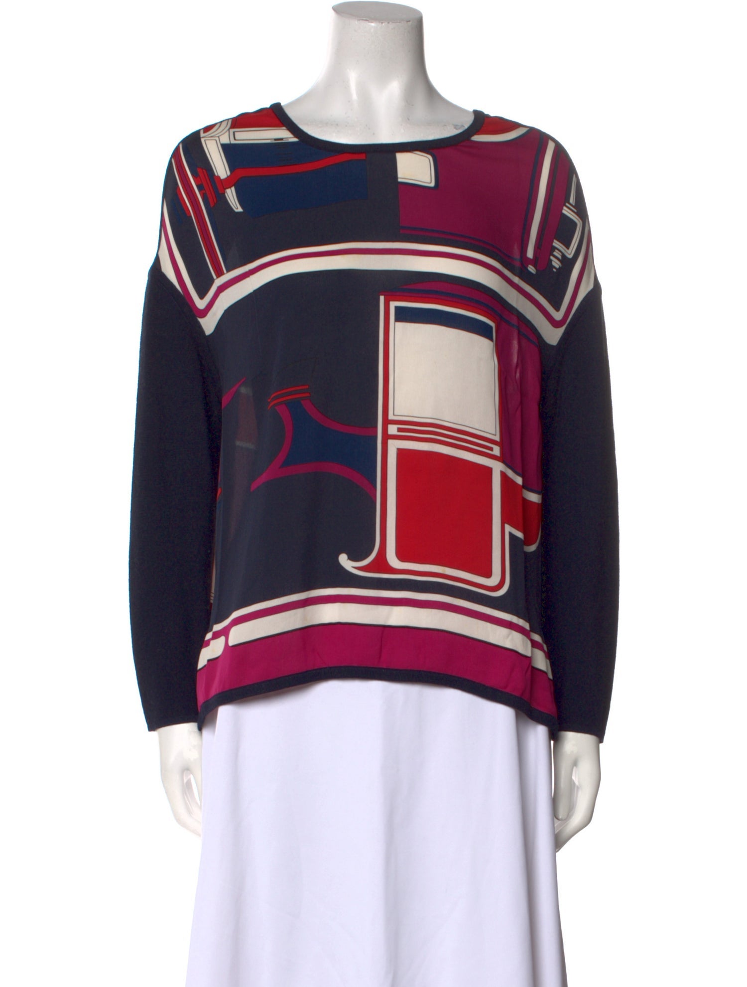Hermès Silk Printed Sweatshirt