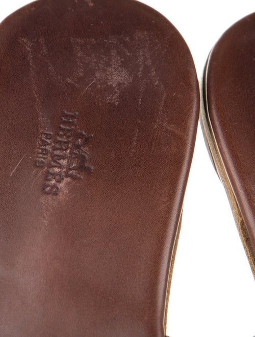 Hermès Vintage Leather Slides