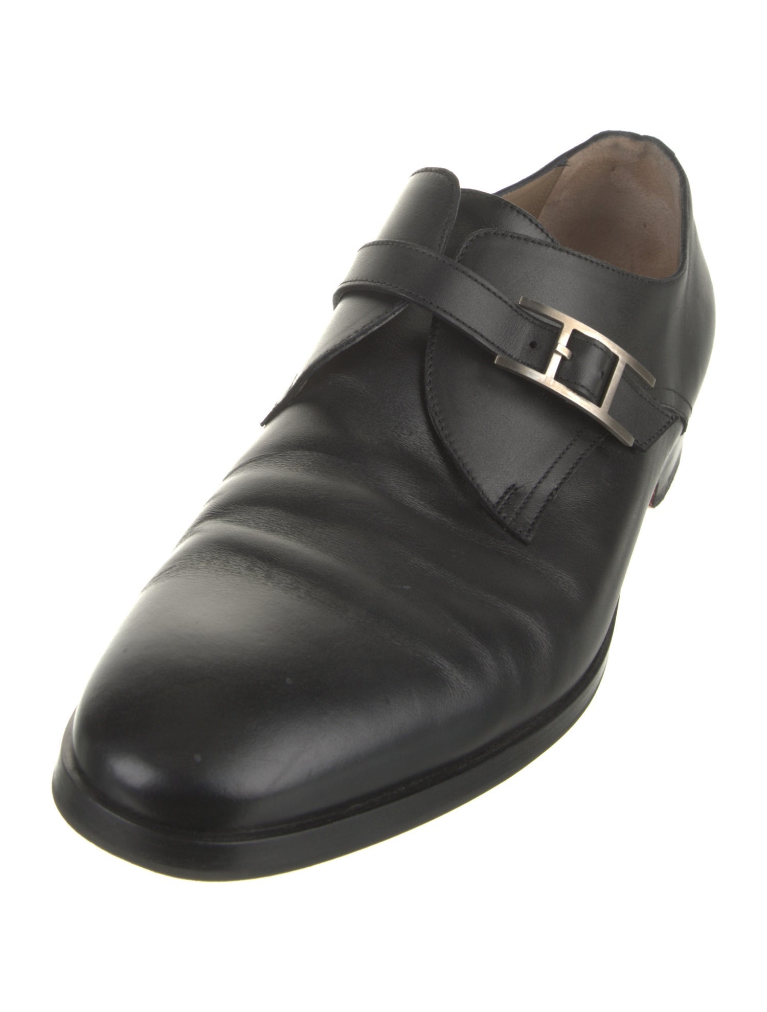 Hermès Leather Monk Straps