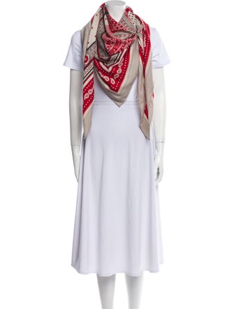 Hermès Selle de Dignitaire Bandana Cashmere Cashmere Shawl