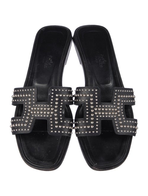 Hermès Oran Leather Slides
