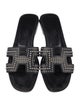 Hermès Oran Leather Slides