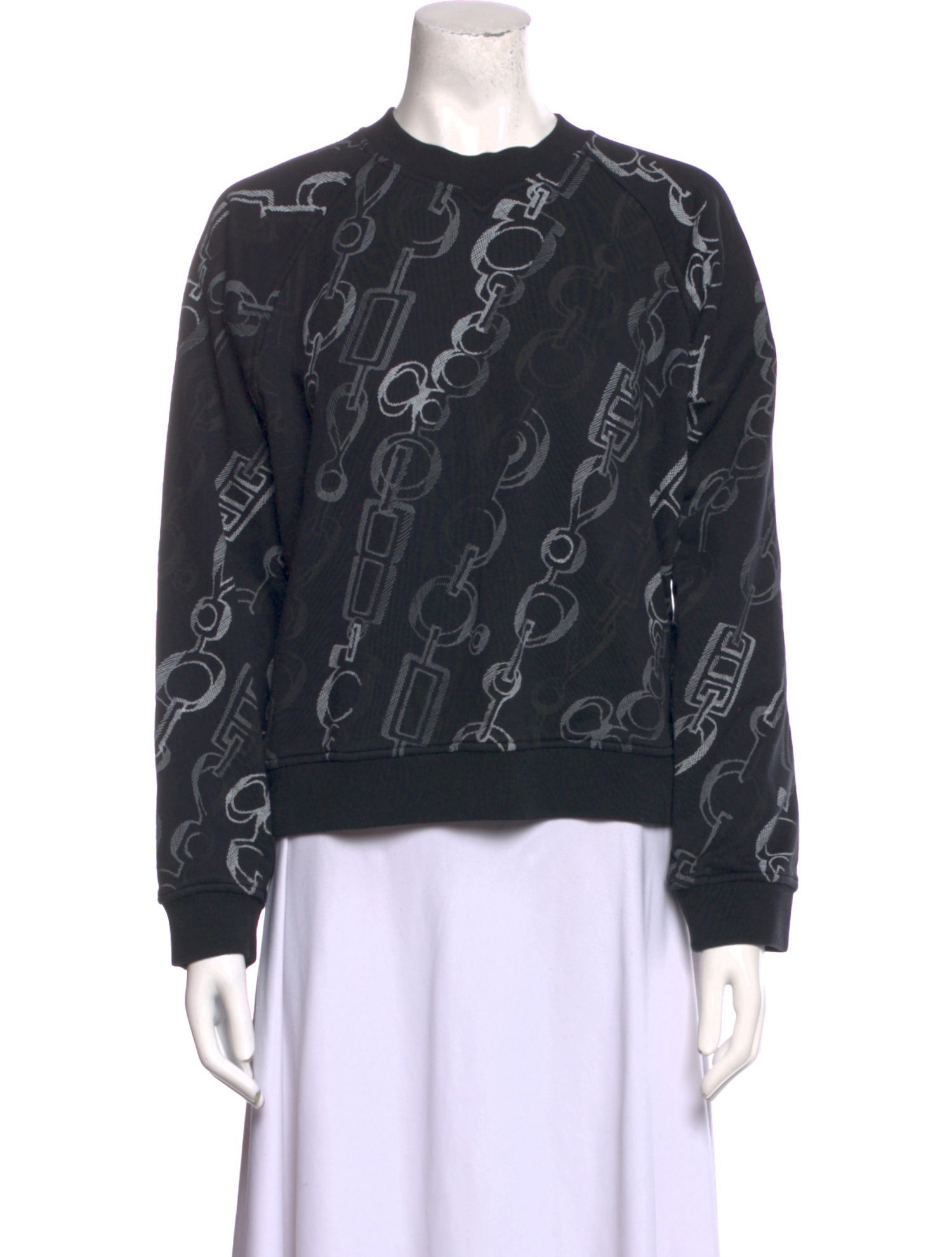 Hermès Printed Crew Neck Sweatshirt