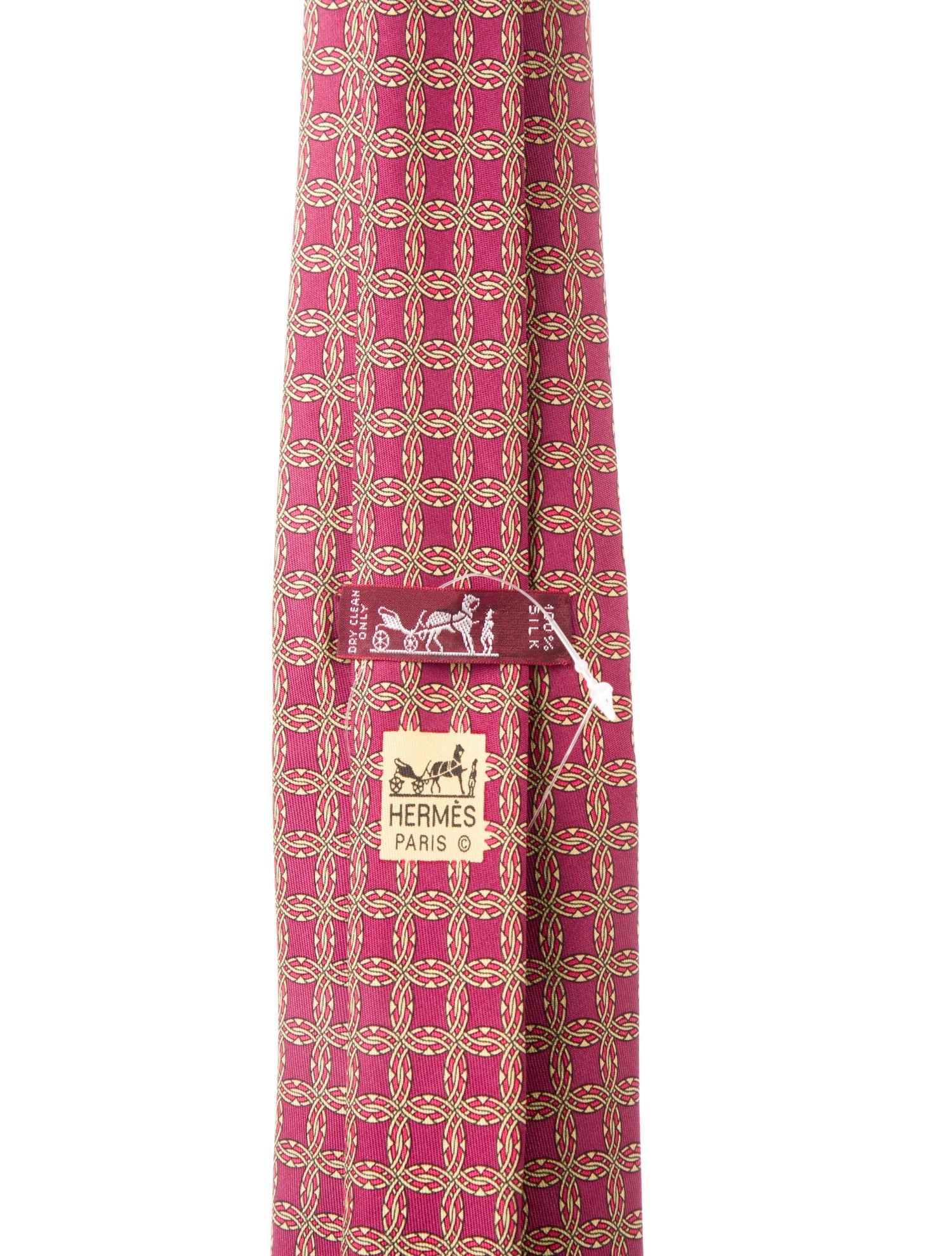 Hermès Patterned Silk Tie