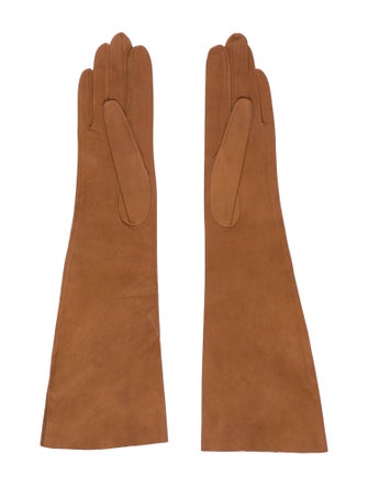 Hermès Long Suede Gloves