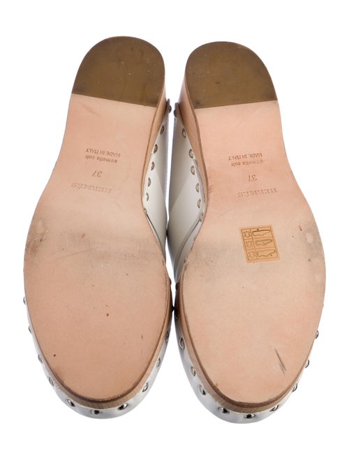 Hermès Calya Leather Mules