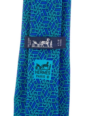 Hermès Silk Patterned Tie