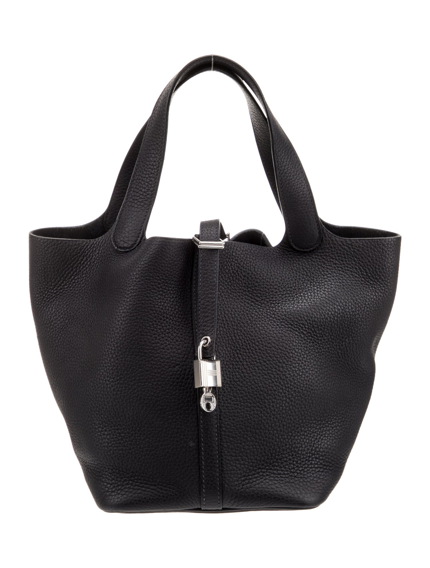 HERMES◆Picotan Lock 22 Casaque Black/Blue◆ Hermes Picotin Lock casaque 2 bag 22/MM Blue nuit/Black