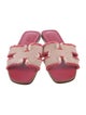 Hermès Oran 'Fringe H' Leather Slides